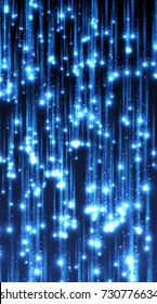 Meteor rain, flying stars. Abstract background.  Digital graphic for brochure, website, flyer, print, poster, other design