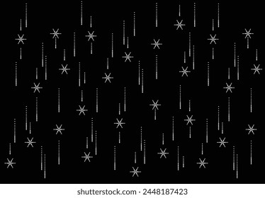 Meteor shower minimal design background