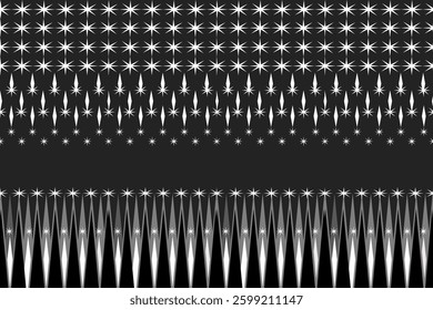 A meteor shower pattern on a deep blue background with alternating white starlight