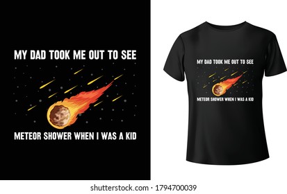 Meteor Shower t shirt design
