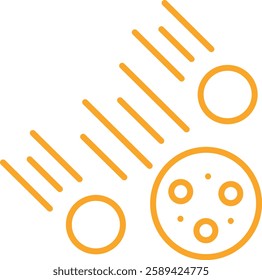 Meteor Shower vector icon. Can be used for printing, mobile and web applications.