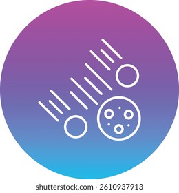 Meteor Shower vector icon. Can be used for printing, mobile and web applications.