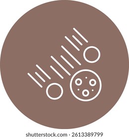 Meteor Shower vector icon. Can be used for printing, mobile and web applications.