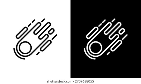 Diseño de conjunto de iconos blancos de ducha de meteoros