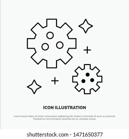 Meteor, Space Line Icon Vector