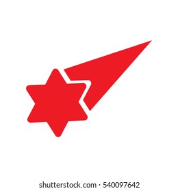 meteor, star, logo, icon, vector illustration EPS 10