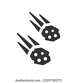 Icono de piedra metálica, gráficos vectoriales