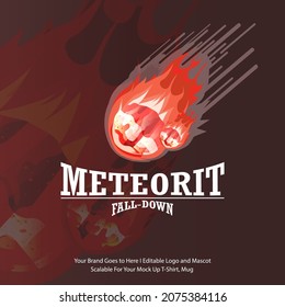 A meteor that is falling at high speed, causing large and hot sparks. Color becomes sparkling red