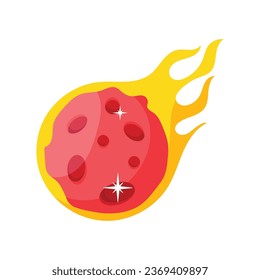 Meteor vector colorful stickers Icon Design illustration. EPS 10 File 