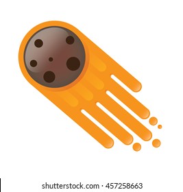 Meteor vector icon.