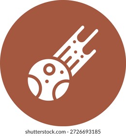 Ilustración de diseño de íconos de Vector de meteoros