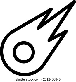 meteor  Vector illustration on a transparent background.Premium quality symmbols.Stroke vector icons for concept and graphic design.
