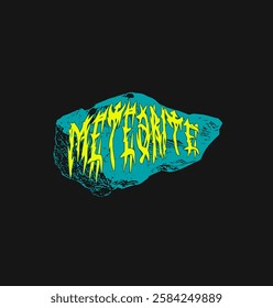 meteor vector illustration typography t shirt  design and etc