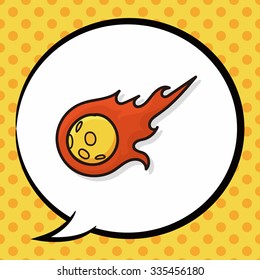 Meteorite doodle, speech bubble