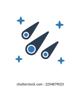 Icono de meteoritos - Icono de cometas