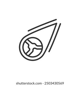 Meteorite Icon - Comet Icon