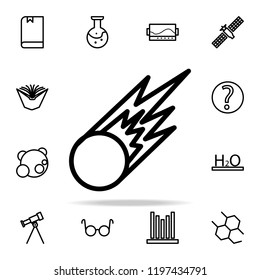 meteorite icon. Science icons universal set for web and mobile