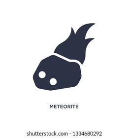 meteorite icon. Simple element illustration from stone age concept. meteorite editable symbol design on white background. Can be use for web and mobile.