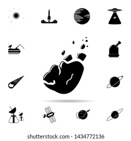 Meteorite icon. Universal set of space for website design and development, app development