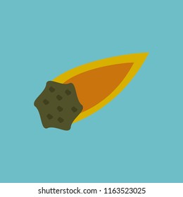 Meteorite icon vector
