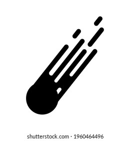 Meteorite icon vector. asteroid illustration sign. space symbol or logo.