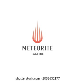 Meteorite logo icon design template flat vector