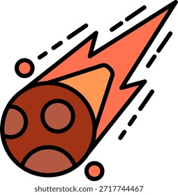 Meteorito Nuevo Vector de diseño de iconos creativos