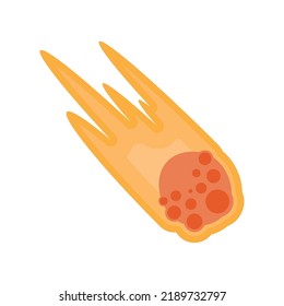 meteorite onfire space outer icon
