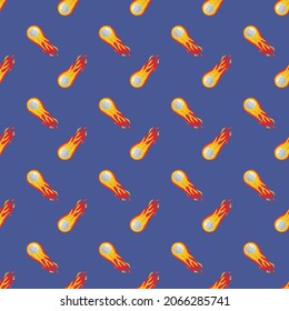 Meteorite seamless pattern. Universe background. Vector illustration.