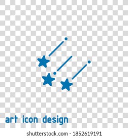 meteorite vector icon on an abstract background