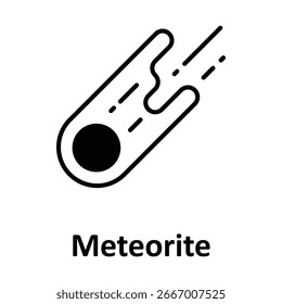 Meteorite Vector icon which can easily modify or edit
