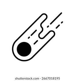 Icono del Vector del meteorito que puede modificar o editar fácilmente

