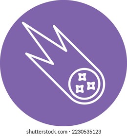 MeteoriteVector Icon which is suitable for commercial work and easily modify or edit it

