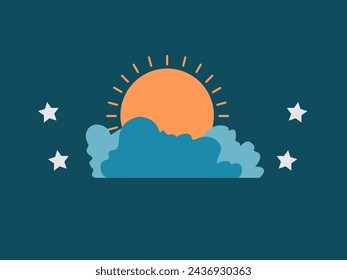 meteorology flat design vector illustration