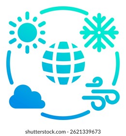 Meteorology Icon Element For Design
