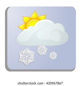 meteorology icon isolated on white