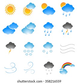 Meteorology Icons set.