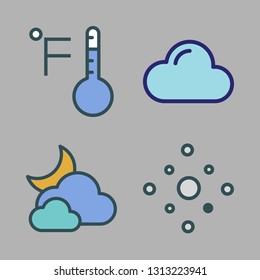meteorology icons set. vector set about [ iconsRandom] icons set.