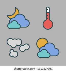 meteorology icons set. vector set about [ iconsRandom] icons set.