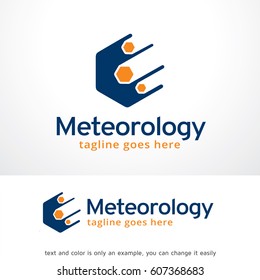 Meteorology Logo Template Vector Design, Abstract Emblem, Design Concept, Creative Symbol, Icon
