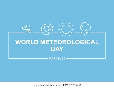 Meteorology simple illustration. Easy to edit with vector file. Can use for your creative content. Especially about world meteorological day campaign in this march.