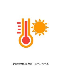 meteorology and temperature vector icon
