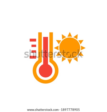 meteorology and temperature vector icon