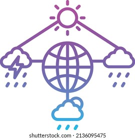 Meteorology vector icon. Can be used for printing, mobile and web applications.