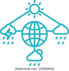 Meteorology vector icon. Can be used for printing, mobile and web applications.