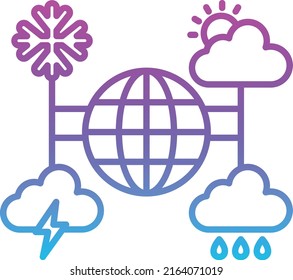 Icono vector de meteorología. Se puede usar para imprimir, móviles y aplicaciones web.