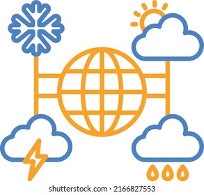 Meteorology vector icon. Can be used for printing, mobile and web applications.