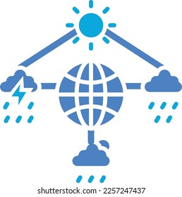 Icono vector de meteorología. Se puede usar para imprimir, móviles y aplicaciones web.