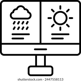 Meteorology vector icon. Can be used for printing, mobile and web applications.