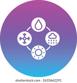 Meteorology vector icon. Can be used for printing, mobile and web applications.